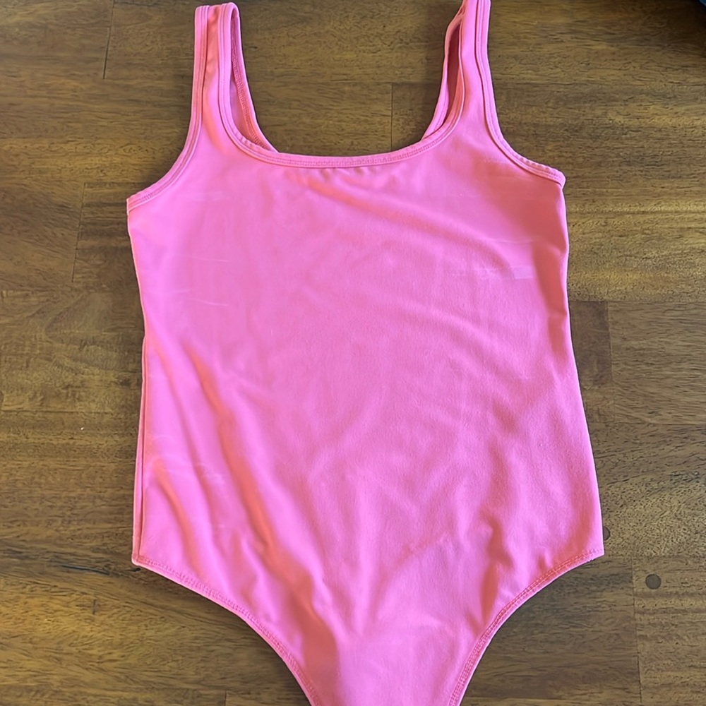 Pink Abercrombie & Fitch tank-body suit
